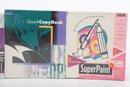 Group Of Vintage Apple Macintosh Computer Software Including CAD, Super Paint, Copy Desk - 3 New Sealed