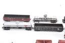 Large Lot Of HO Scale Train Cars Buildings Etc