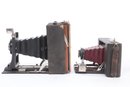Group Of Antique Photo Cameras From Kodak, Seneca, Brownie
