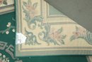 Area Rug With Green Border ~ Approximately 5 X 8