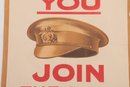 20' X 28' WWI Great Britain Poster 'If The Cap Fits You Join The Army'