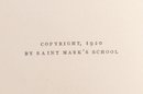 1920 Private Printing 'Saint Mark's School (Massachusetts) In The War Against Germany'