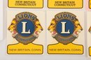 International Lions Clubs Connecticut Memrobilia Including Decals And Patch