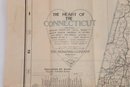 1913 Bullard Co. Boston Map 'The Heart Of Connecticut'