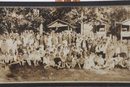 28' X 8 3/4' Framed Panoramic Photograph Camp Mohawk Bantam, CT July 29' 1928