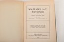 1911 Edition Solitaire & Patience By George Hapgood Esq.