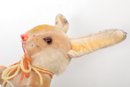 Mid Century Children's Mohair Easter Rabbit With Glass Eyes Stuffed Toy