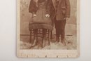 Circa 1870 Album Cabinet Card Of Identical Looking Fraternal Twins