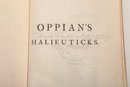 1722 'Oppians Halieuticks' Rebound With Addition Of 1829 Steel Engraving