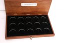 US MORGAN SILVER DOLLAR COLLECTION EMPTY WOODEN DISPLAY BOX -THE SILVER MINT LTD