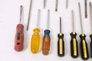 Group Of Various Screwdrivers Including Stanley