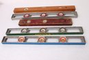 Group Of 5 Carpenter Levels Including Proto, Tall Tennessee'an By Mayes