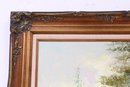 Vintage Landscape Oil On Canvas Painting - Signed By KHAN ?