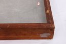 Vintage Wood & Glass Tabletop Display Case - Perfect For Trade Show, Flea Market, Jewelry Showcase, Etc