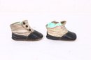 Pair Of Antique Small Children Leather Shoes