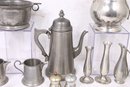 Group Of Pewter Decorative Accessories From Raimond, Royal Pewter & More - See Images