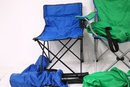 Group Of 4 Folding Beach Chairs - Used