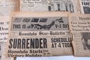 Group Of WWII 1940's Newspapers - New Haven Evening Register, Honolulu Star, Daily News, The New York Times