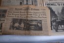 Group Of WWII 1940's Newspapers - New Haven Evening Register, Honolulu Star, Daily News, The New York Times