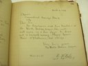Rare Vintage 1911  Personal/business Ledger Regarding The North Italian League Hand Written