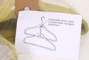Group Of 60 Velvet Clothes Hangers With Hooks To Cascade Hangers - NEW