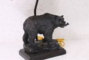 Great Western Style Fishing Bear Table Lamp