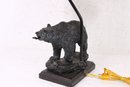 Great Western Style Fishing Bear Table Lamp