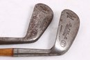 Group Of Wilson Aim Rite Vintage Wooden Shaft Golf Clubs