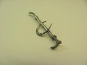 Vintage Sterling Silver Horse Shoe And Crop Pin