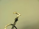 Vintage Sterling Silver Horse Shoe And Crop Pin