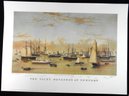 Set Of 6 Beautiful Prints: Historical Harbors And Sailing Ships