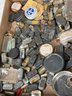Lot Of Vintage Watch Repairman Parts Including Crystals