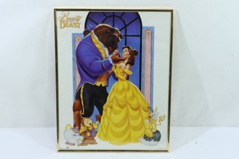 Vintage Beauty & The Beast Framed Poster