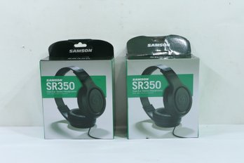 Samson Technologies SR350 Closed Back Black Over-Ear Basic Stereo Headphones