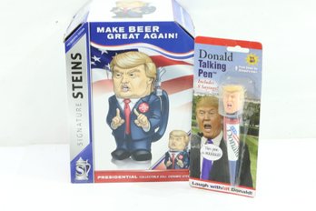 President Donald Trump Stein And Talking Pen New
