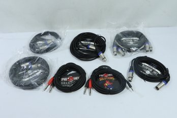 Group Of Microphone & Speaker Cables For DJ Equipment