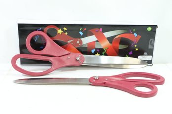 2 Pairs Of Giant 25' Ribbon Cutting Scissors