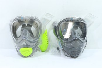 2 Like New SeaView V2 Scuba Masks