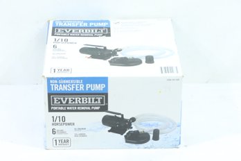Everbilt 1/10 HP Non-Submersible Self-Priming Transfer Pump EBTP1 New