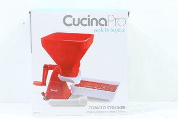CucinaPro Manual Tomato Strainer, Juicer Food Mill, Suction Cup Base
