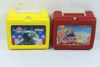 2 Vintage Plastic Lunchboxes Young Astronauts & Wrinkles