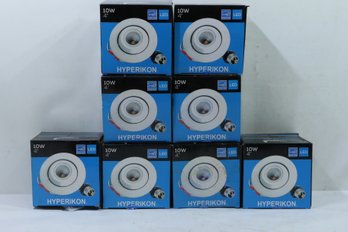 8 HYPERIKON 4' 10W Rotatable Recessed Downlight, LED