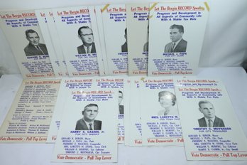 17 Vintage 1950's Waterbury CT Political Posters