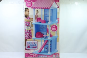 Fashion Doll 3 Story Condo Doll House New