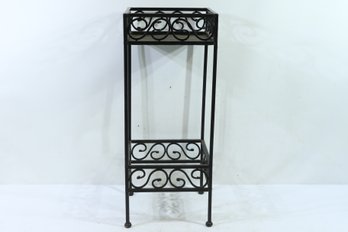 Small Black Metal Plant Stand 10' Square 25' Tall