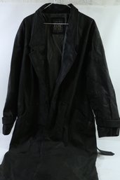 I.O.U. MCMXC Euro Mode Mens Leather Trench Coat Size M