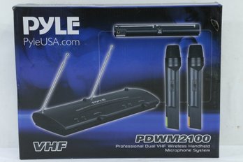 Pyle Professional Dual VHF Wireless Microphone System PDWM2100