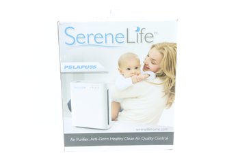 SereneLife HEPA Filter Home Purifier Cleaner W/UV-C Air Purifier, White