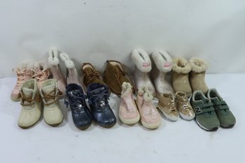 10 Pairs Of Children's Shoes Michael Kors, Sperry, OshKosh & More