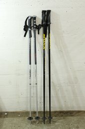 2 Pairs Of Ski Poles Swix & Equipe SC